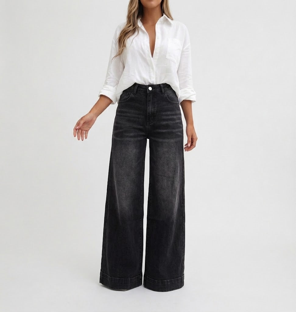 Lucia | Jeans a gamba larga effetto allungante
