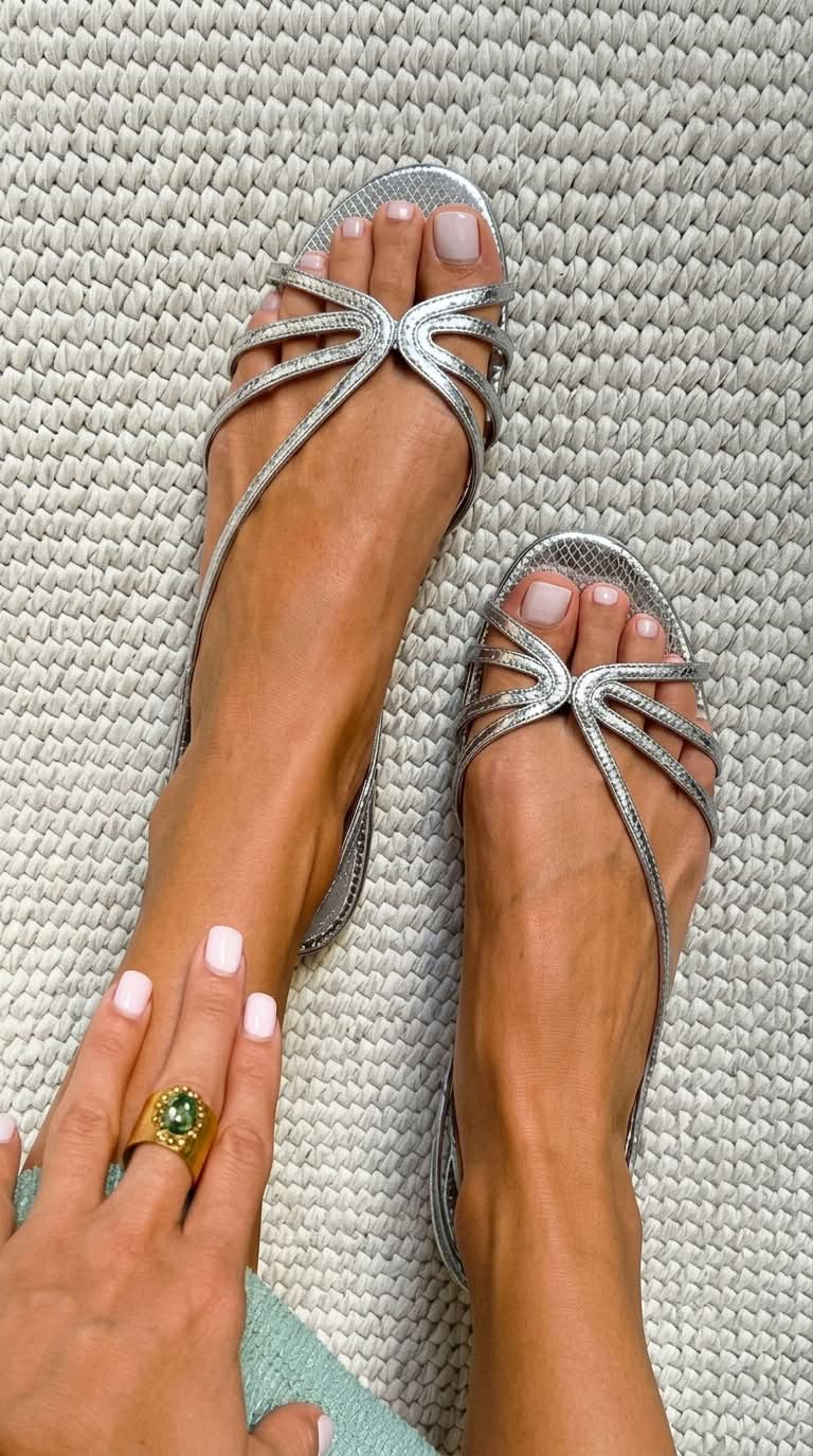 Metalliska remsandaler