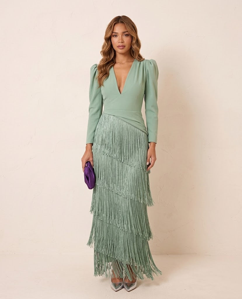 Chiara | Vestido con Flecos