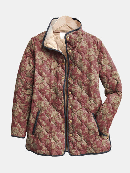 MARIACORTES | Veste Matelassée Damas Prune Sophie