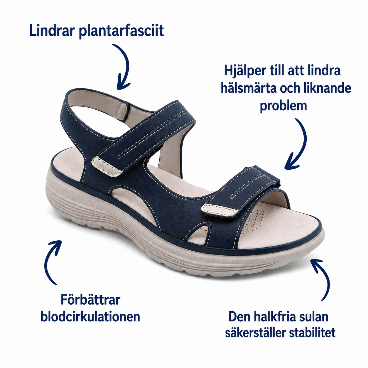 Soline Ortopediska Halkfria Sandaler