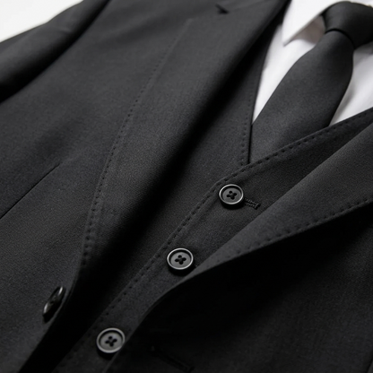 Dario | Traje Tres Piezas Hombre | Solapa de Muesca | Chaleco