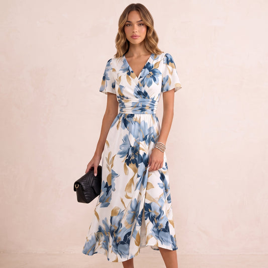 Denise | Abito midi floreale