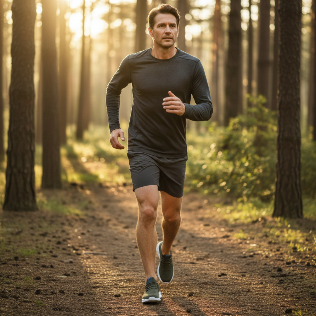 Saúl | Zapatillas Running Hombre Knit Cordones Suela Gruesa Perforaciones Laterales