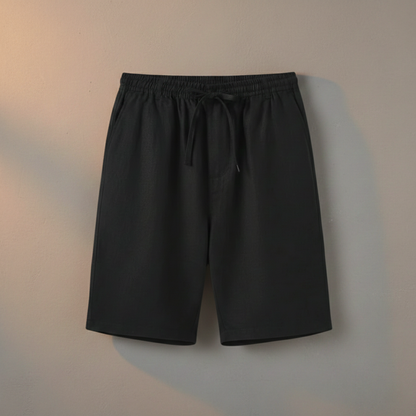 Sergio | Bermudas de Lino Hombre con Cintura Elástica y Cordón