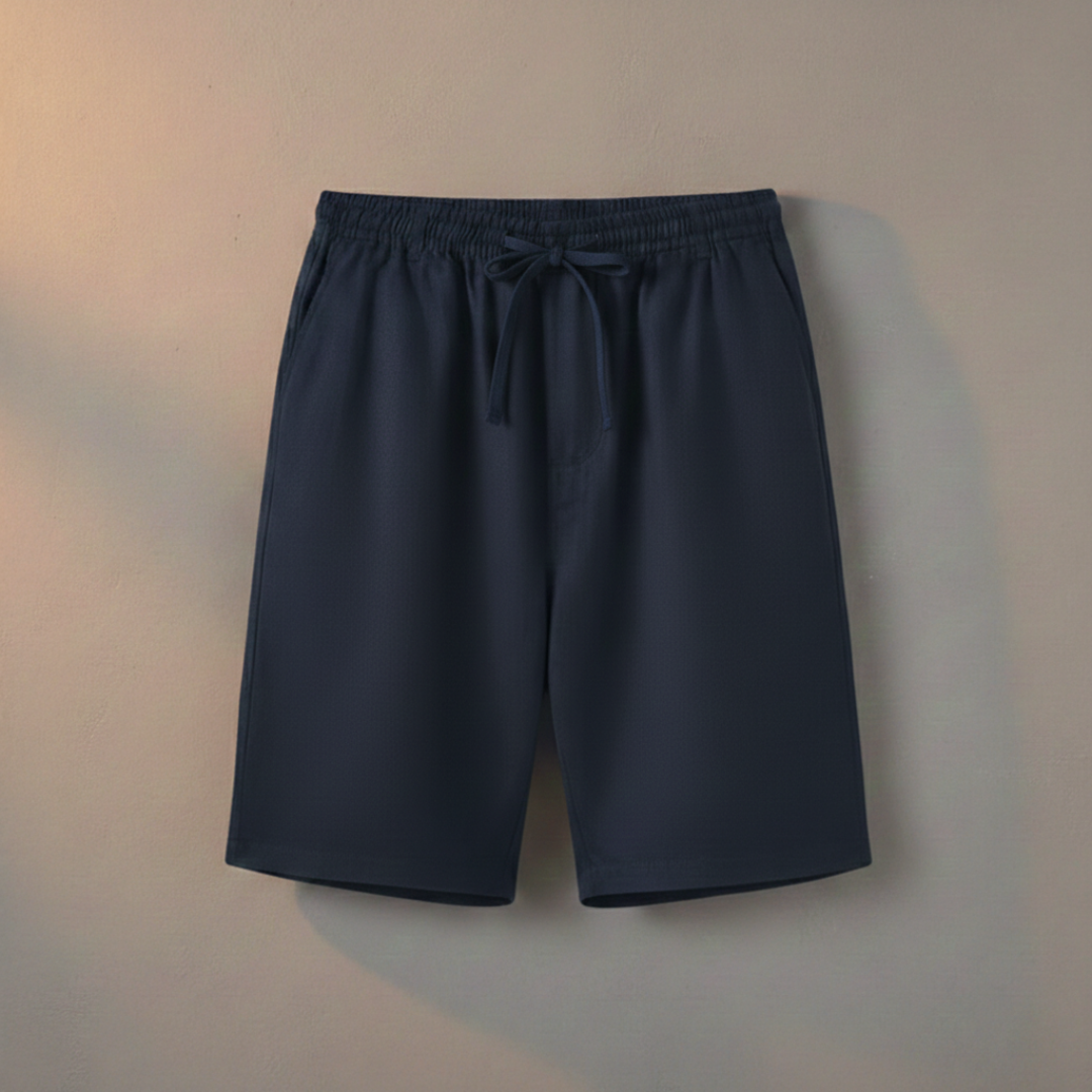 Sergio | Bermudas de Lino Hombre con Cintura Elástica y Cordón