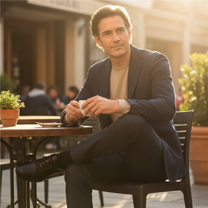 Sergio | Zapatos de Vestir Hombre Cordones Diseño Liso Suela Plana
