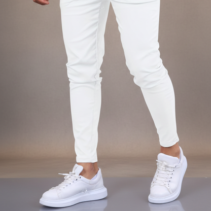 Unax | Pantalones Chinos Hombre Skinny Fit Tobillo Ajustado Bolsillos Laterales Trabillas