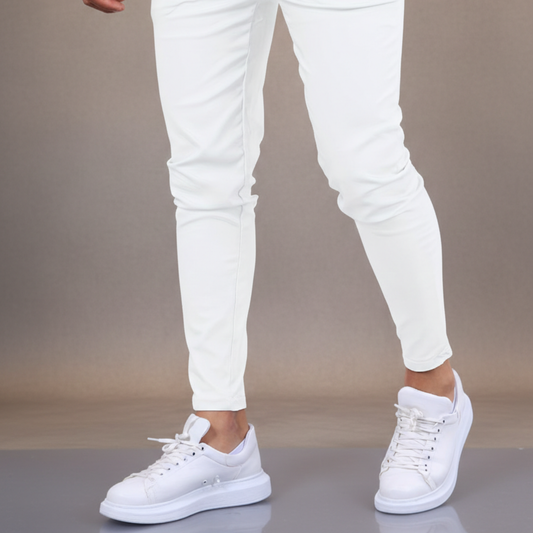 Unax | Pantalones Chinos Hombre Skinny Fit Tobillo Ajustado Bolsillos Laterales Trabillas