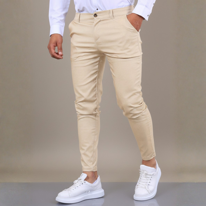 Unax | Pantalones Chinos Hombre Skinny Fit Tobillo Ajustado Bolsillos Laterales Trabillas
