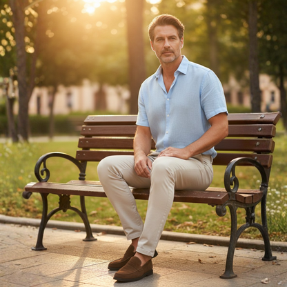 Unax | Pantalones Chinos Hombre Skinny Fit Tobillo Ajustado Bolsillos Laterales Trabillas
