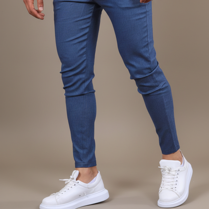 Unax | Pantalones Chinos Hombre Skinny Fit Tobillo Ajustado Bolsillos Laterales Trabillas
