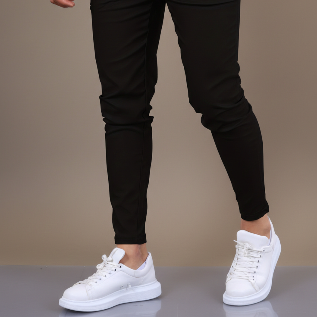 Unax | Pantalones Chinos Hombre Skinny Fit Tobillo Ajustado Bolsillos Laterales Trabillas