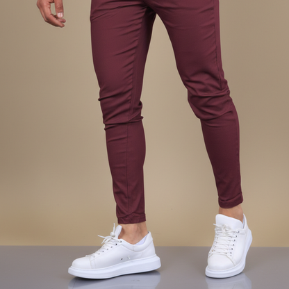 Unax | Pantalones Chinos Hombre Skinny Fit Tobillo Ajustado Bolsillos Laterales Trabillas
