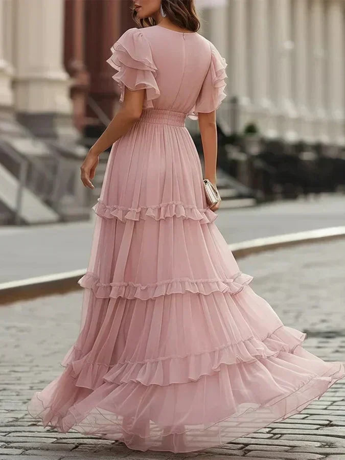 Rosalía | Vestido Maxi Rosa