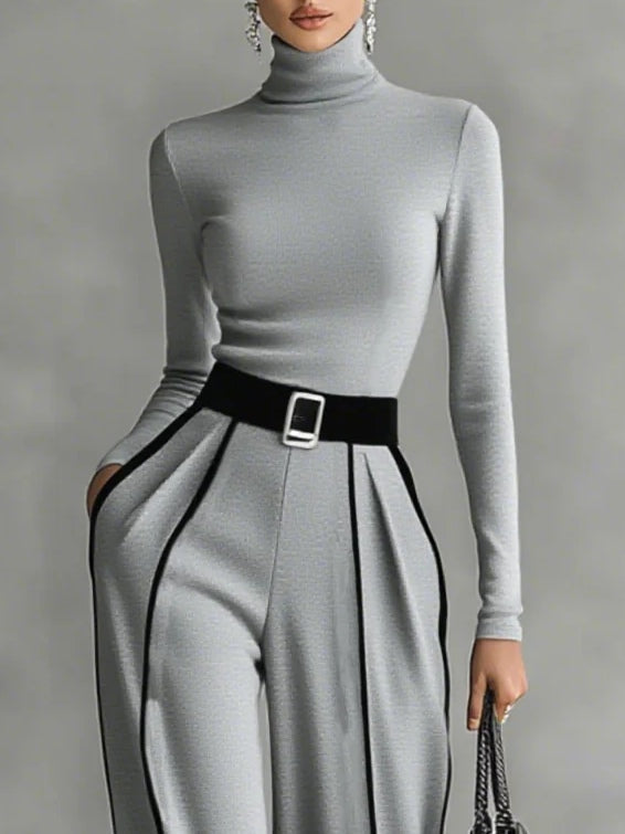 Vera™ | Set elegante con dettagli a contrasto