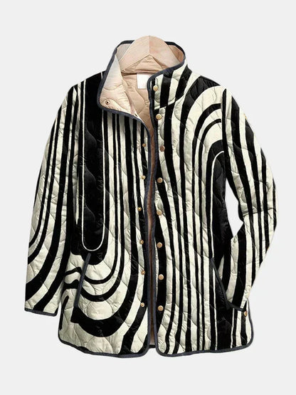 MARIACORTES | Veste Matelassée Graphique Zébrée Sylvie