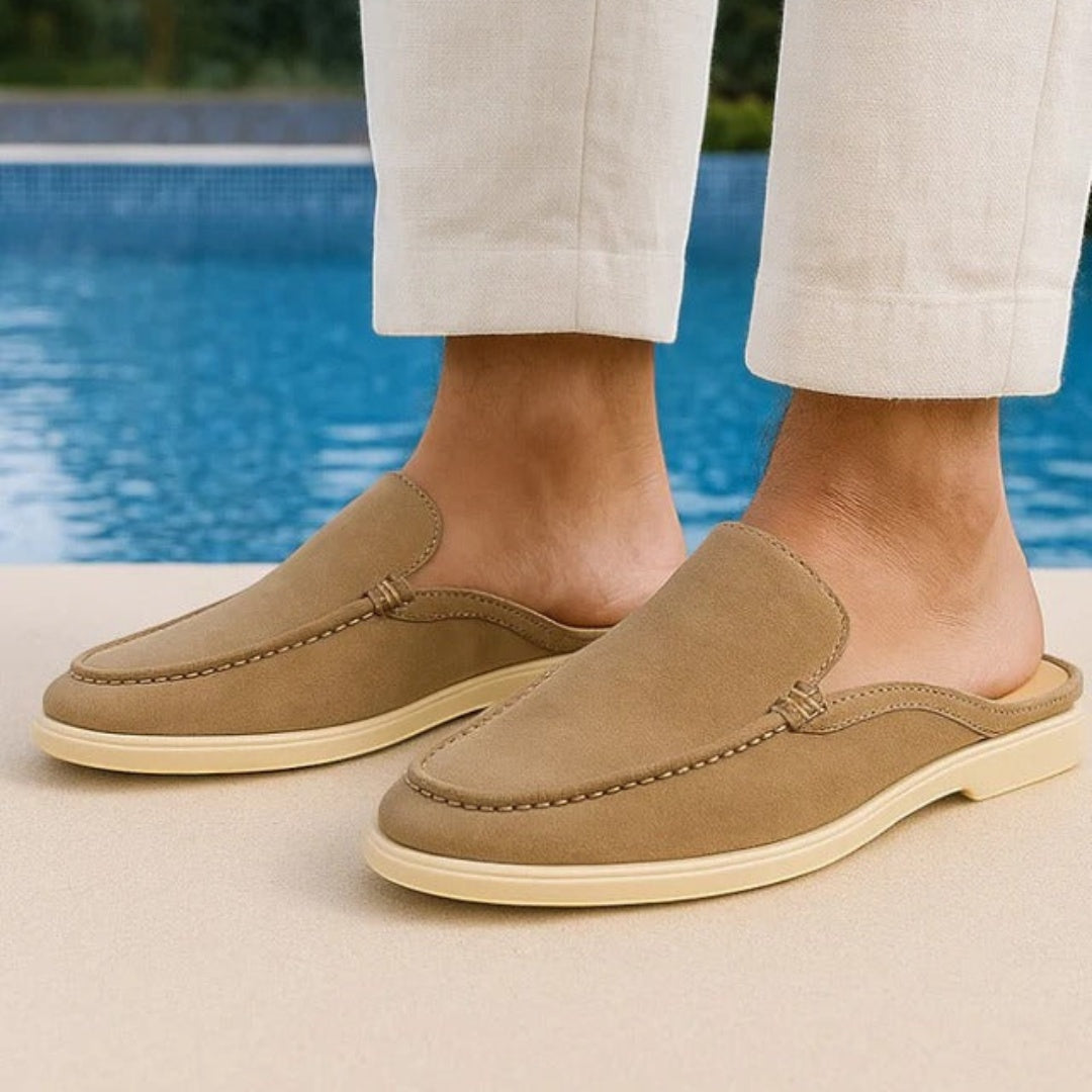 Diego | Mocasines Sin Cordones Hombre Ante