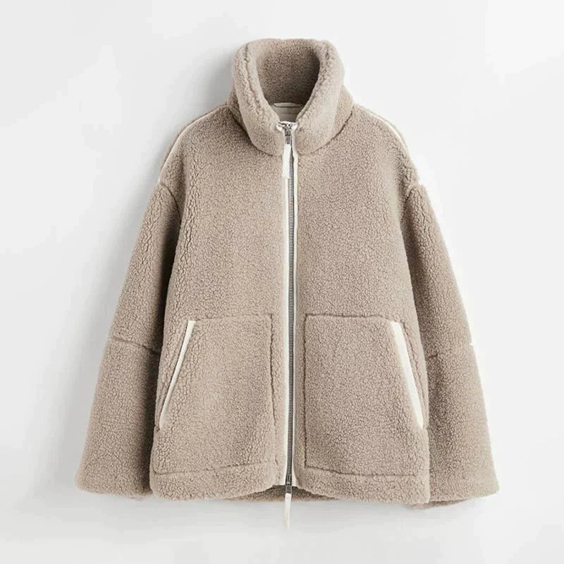 Silvana | Giacca Teddy Oversize Collo Alto