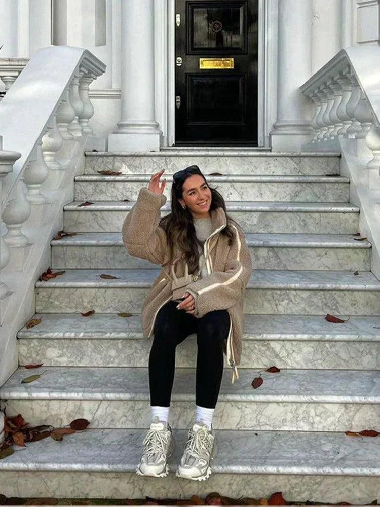 Silvana | Giacca Teddy Oversize Collo Alto