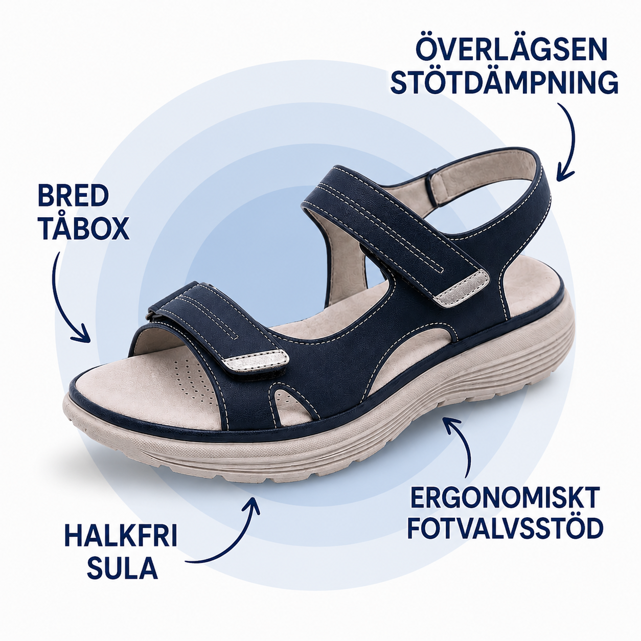 Soline Ortopediska Halkfria Sandaler