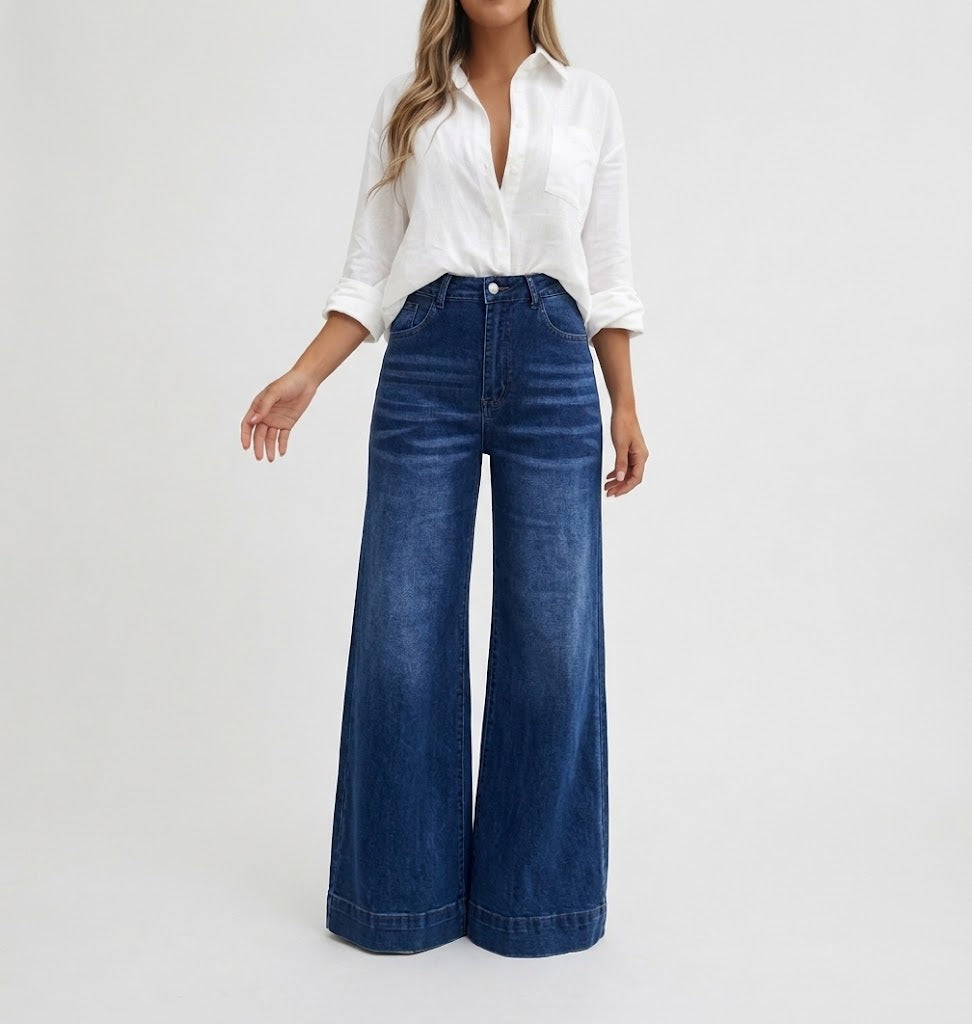 Lucia | Jeans a gamba larga effetto allungante