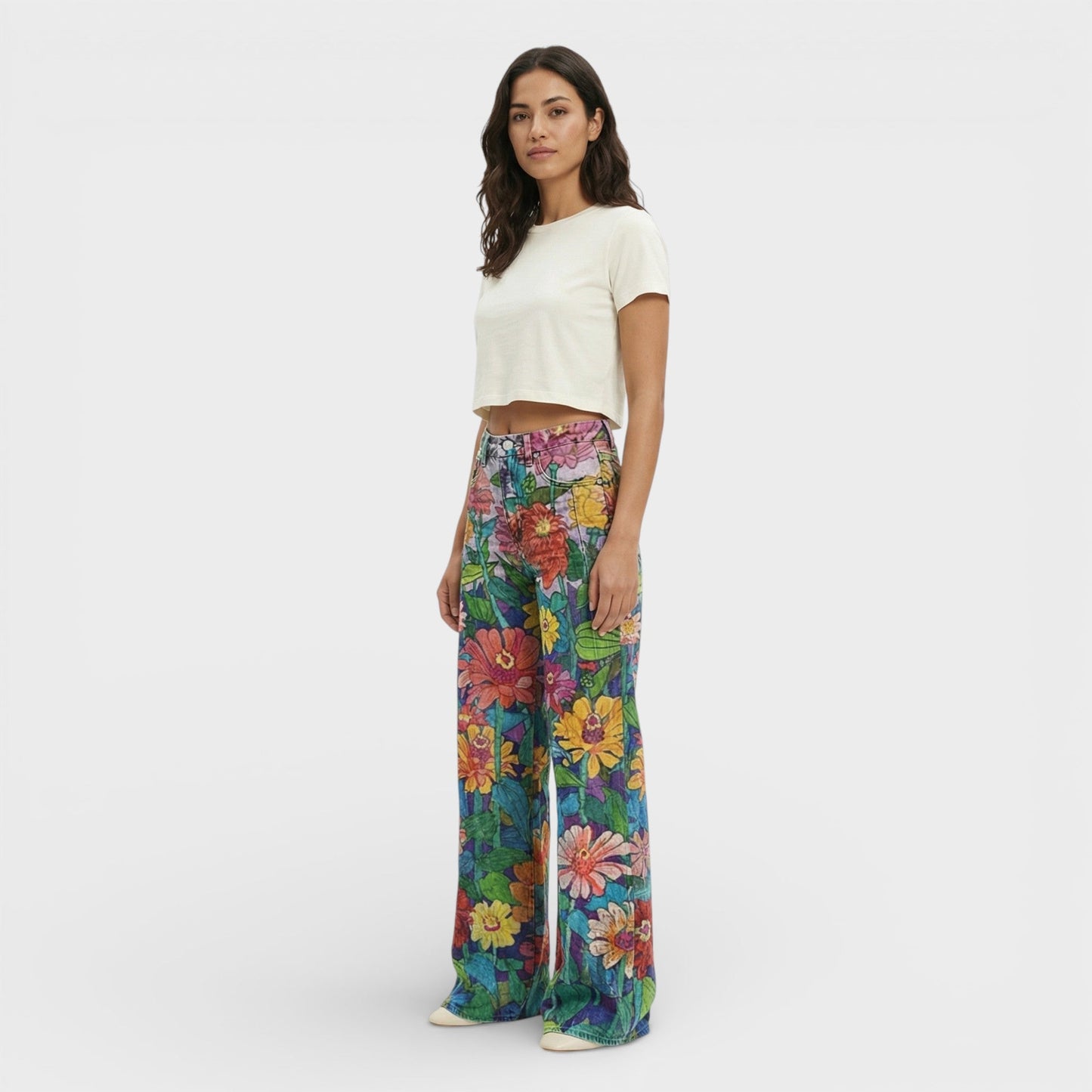 Vaqueros Baggy Mujer Pierna Ancha