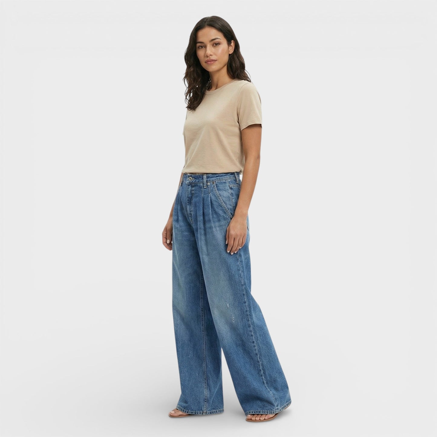 Vaqueros Mujer Corte Ancho
