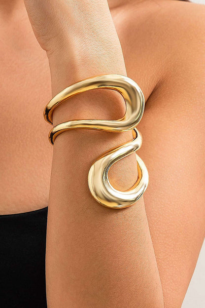 Laia | Pulsera Rígida Asimétrica Mujer Escultórica