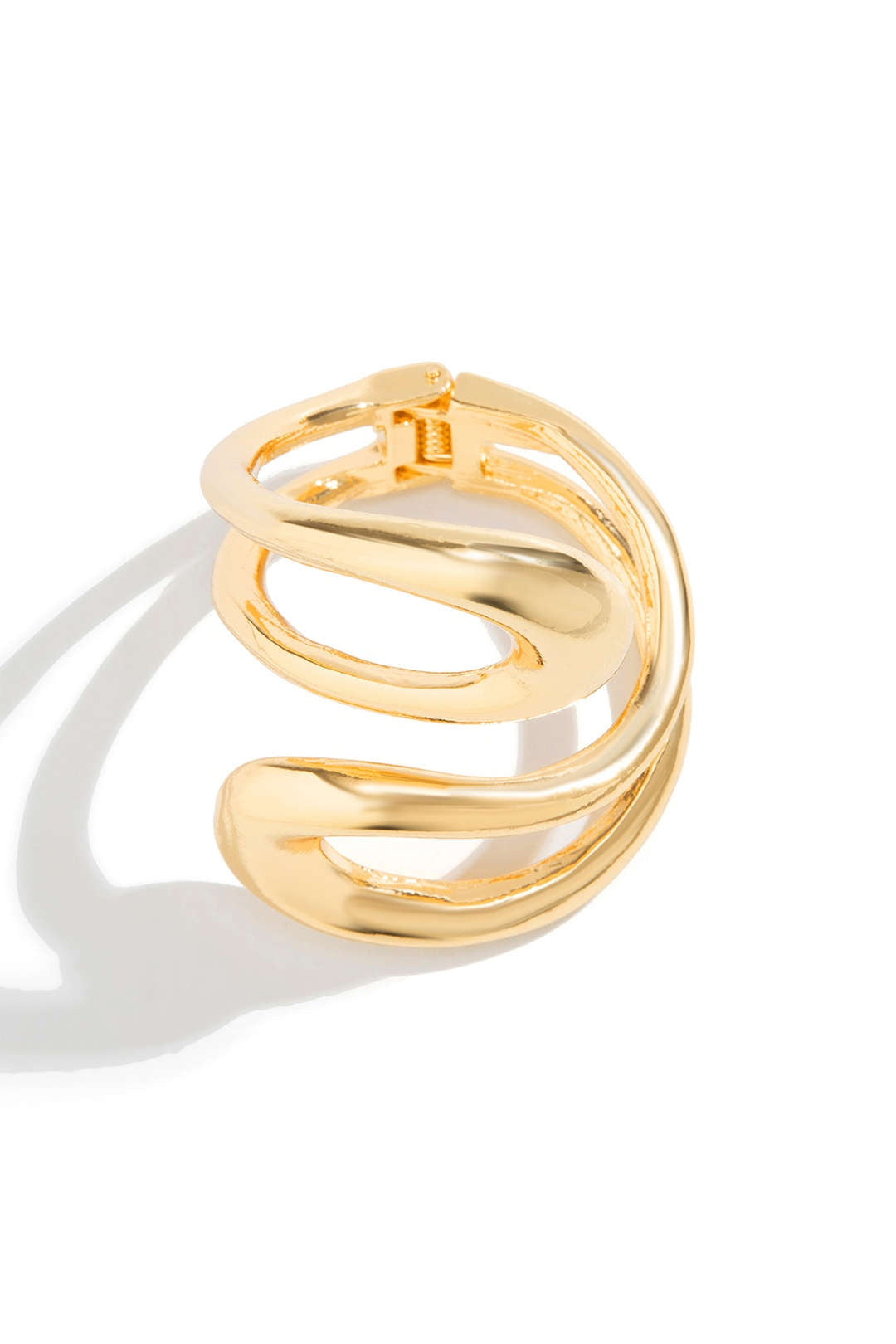 Laia | Pulsera Rígida Asimétrica Mujer Escultórica