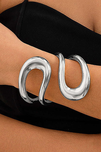 Laia | Pulsera Rígida Asimétrica Mujer Escultórica
