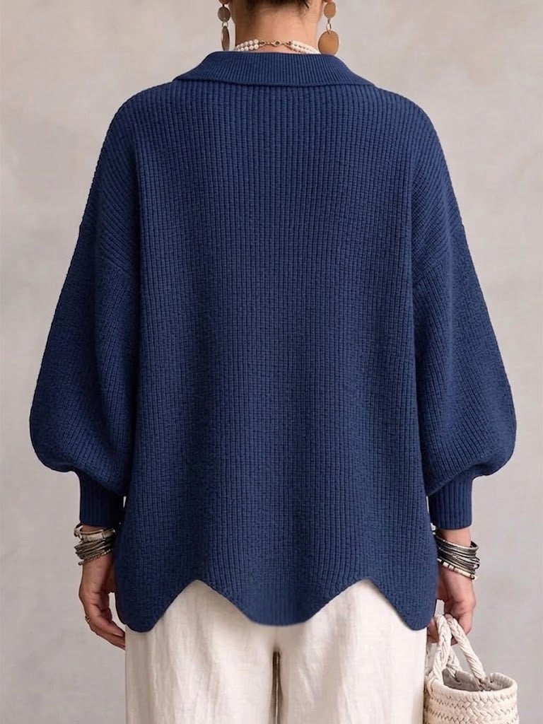 Victoire | Cardigan oversize con grandi bottoni dorati