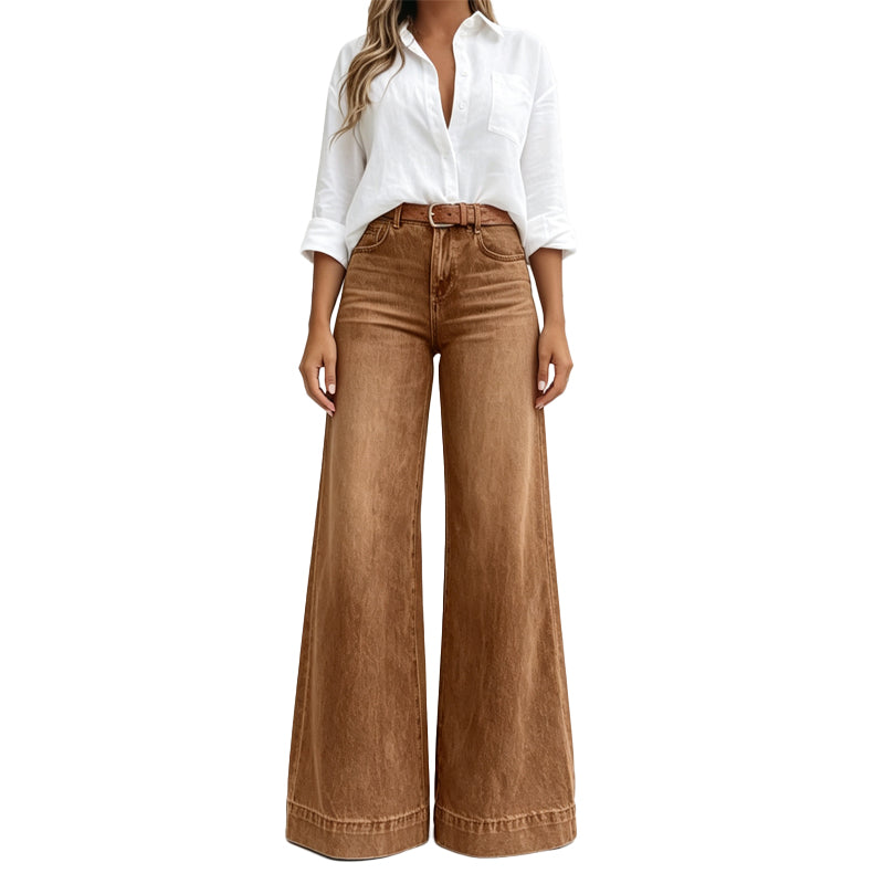 Lucia | Jeans a gamba larga effetto allungante