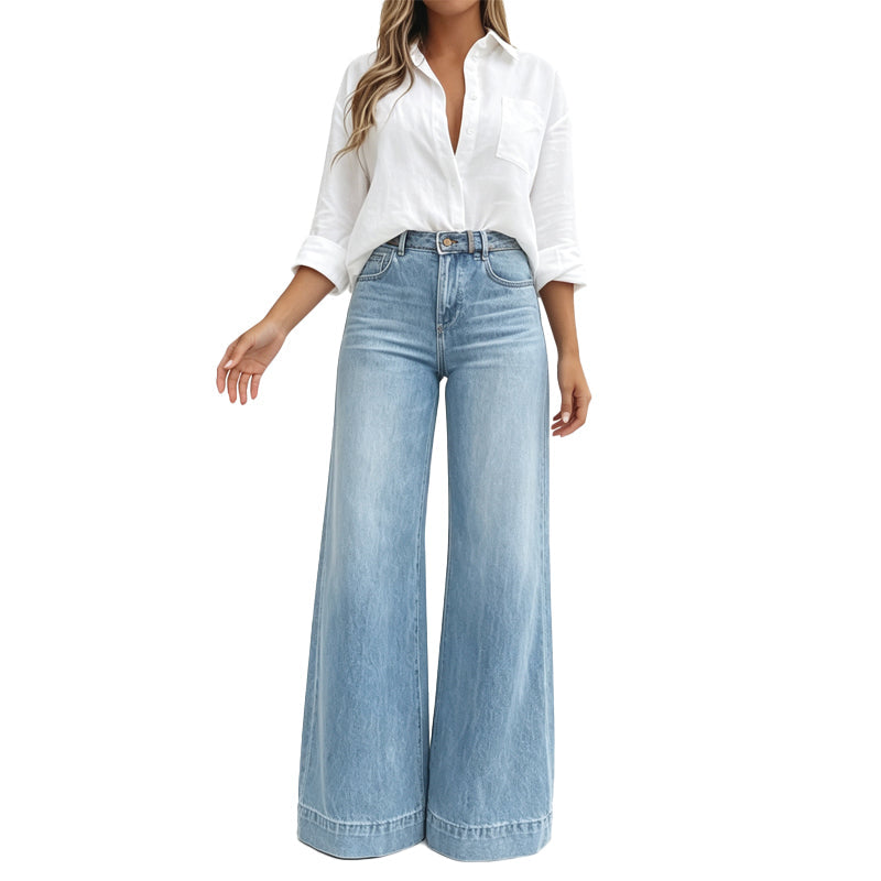 Lucia | Jeans a gamba larga effetto allungante